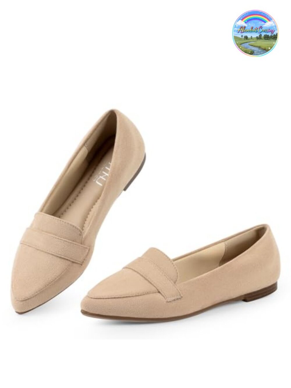 Pointed Toe Slip-On Flats Memory Foam Comfort Work Office Loafers